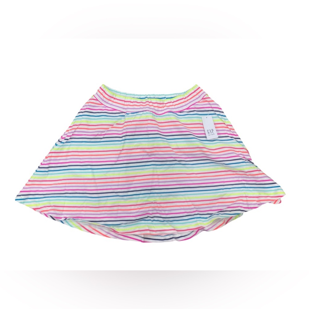 Gap Kids Girls Striped Cotton Skirt Skort